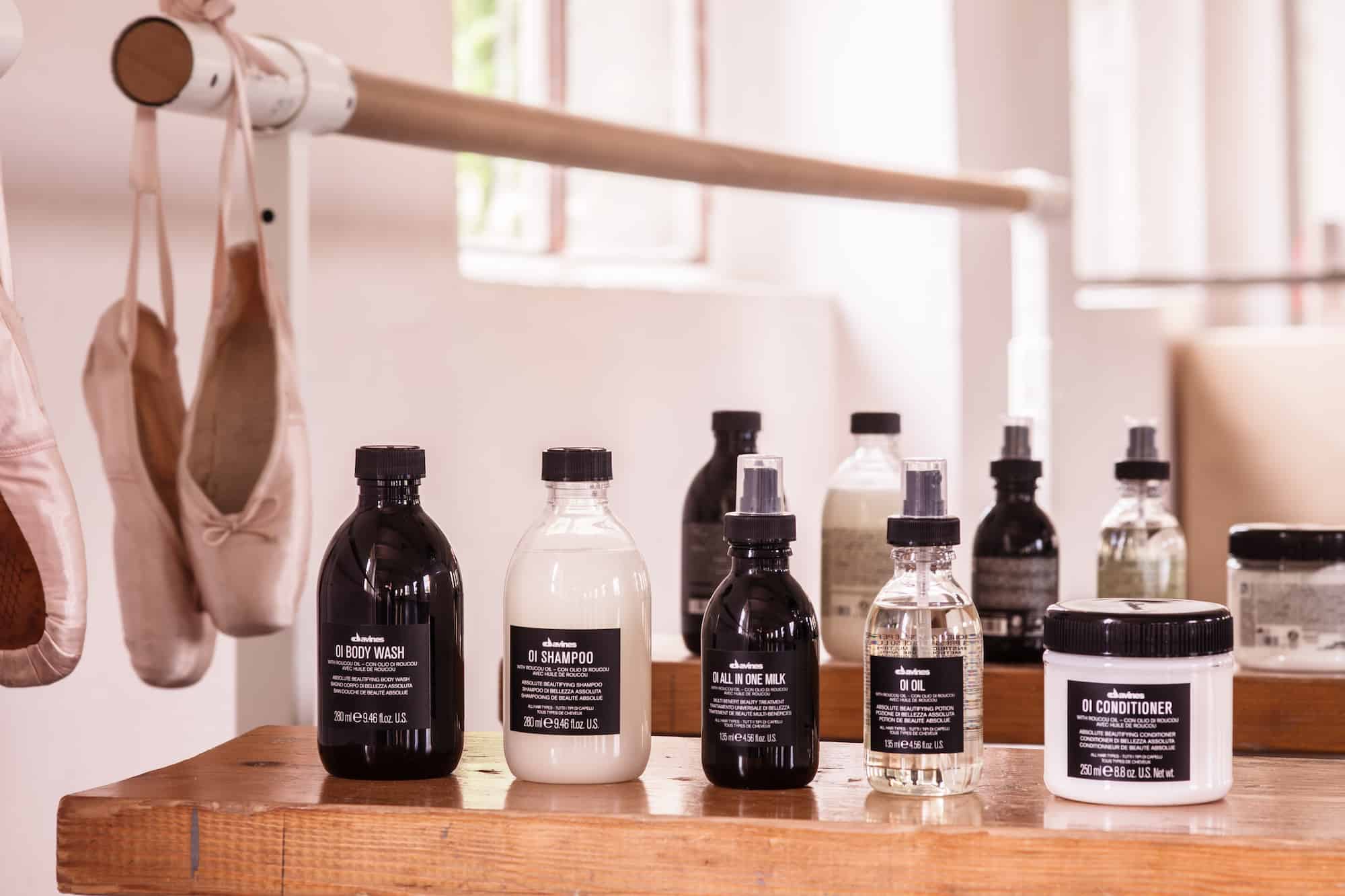Skincare products from the Davines brand
